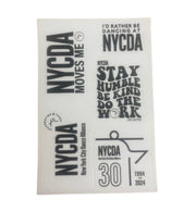 NYCDA Sticker Sheet